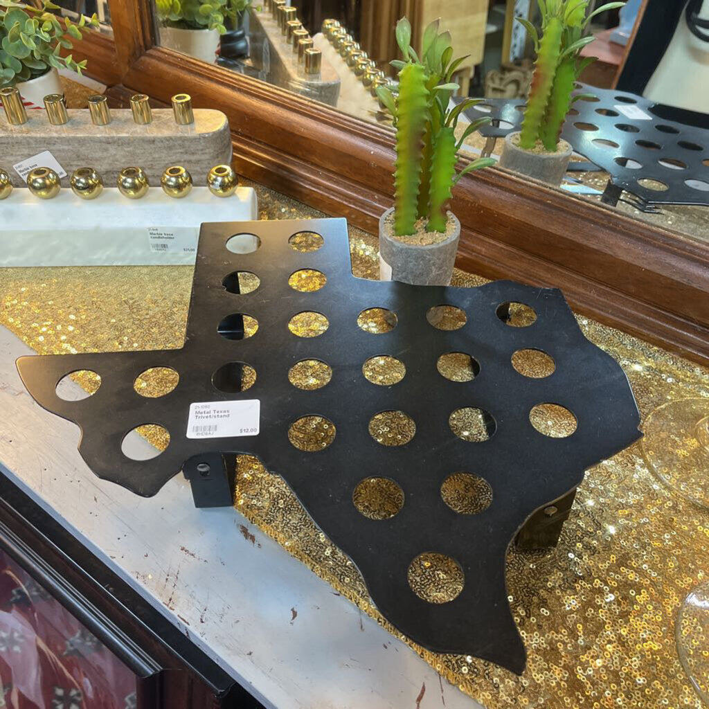 METAL TEXAS TRIVET/STAND
