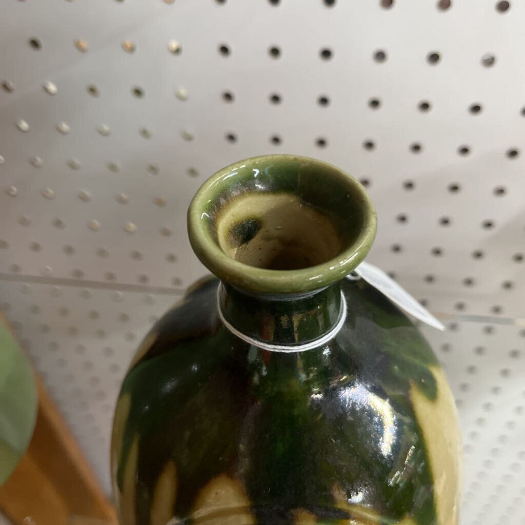 Green Drip Glaze Tokkuri Jug