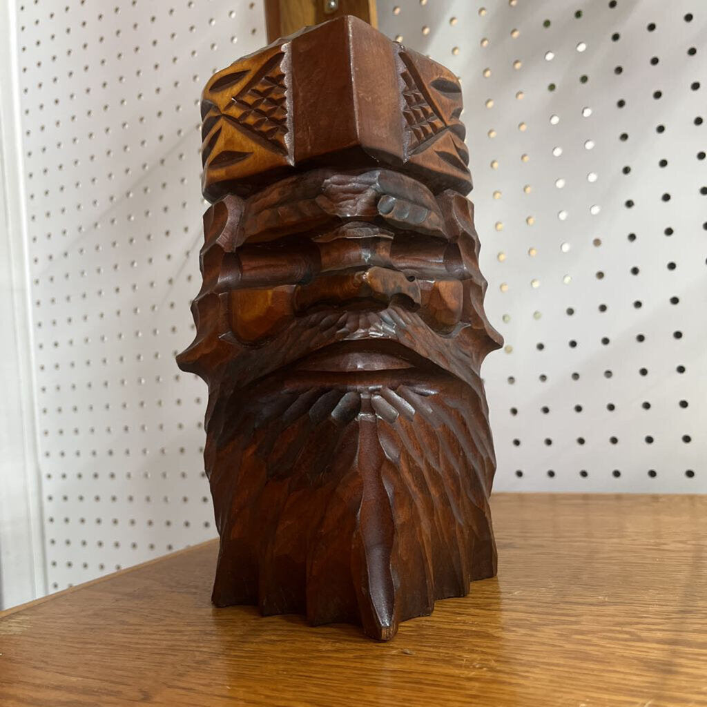 Folk Art Hokkaido Carved Man Japan