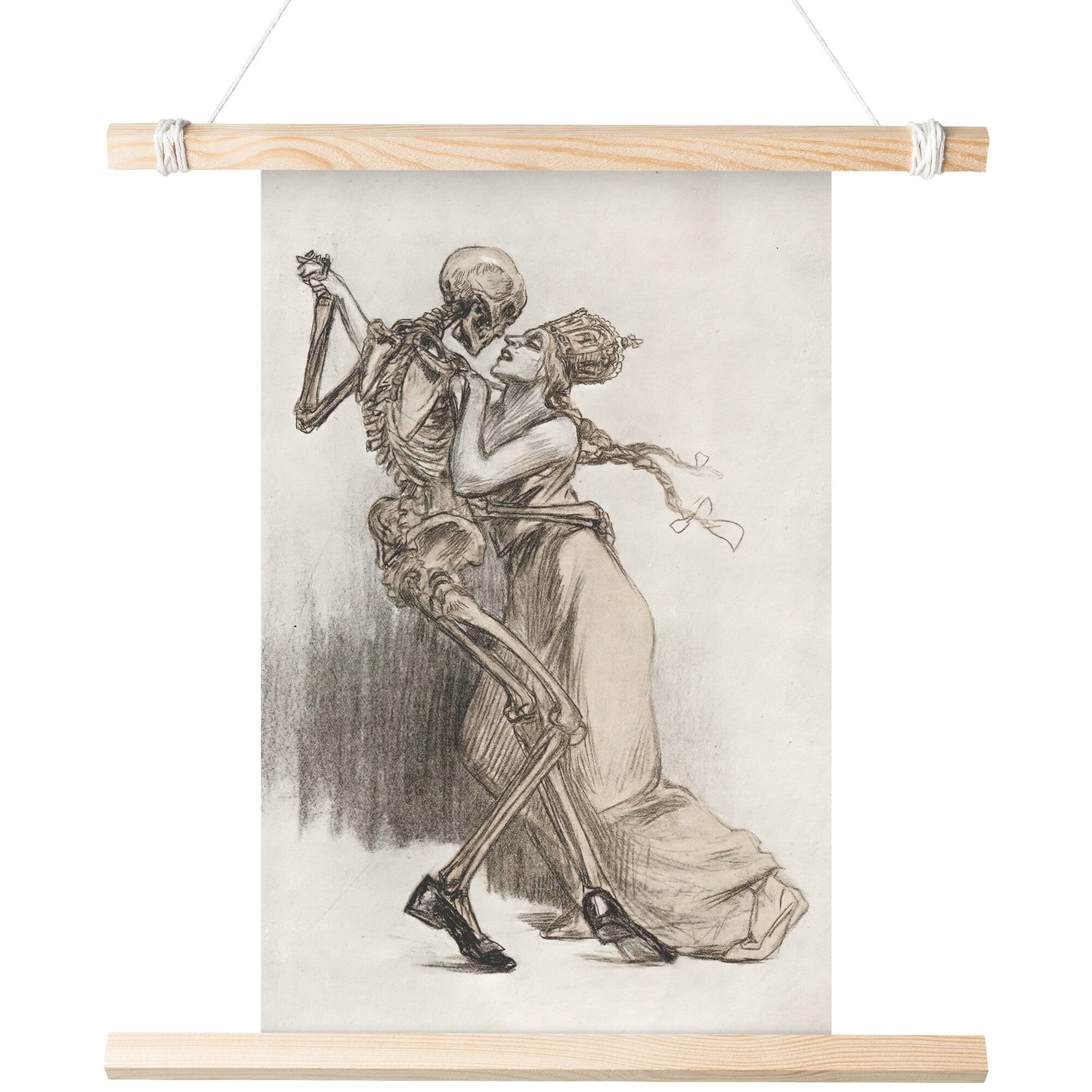 THE GERMAN TANGO (LADY DANCES WITH DEATH) BY LOUIS RAEMAEKERS MATTE POSTER