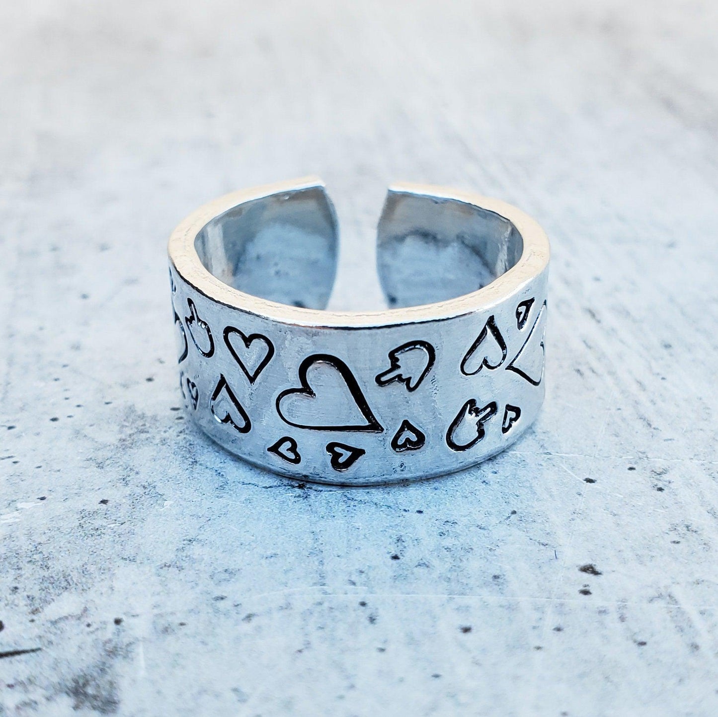MIDDLE FINGER HEART VALENTINE'S DAY RING