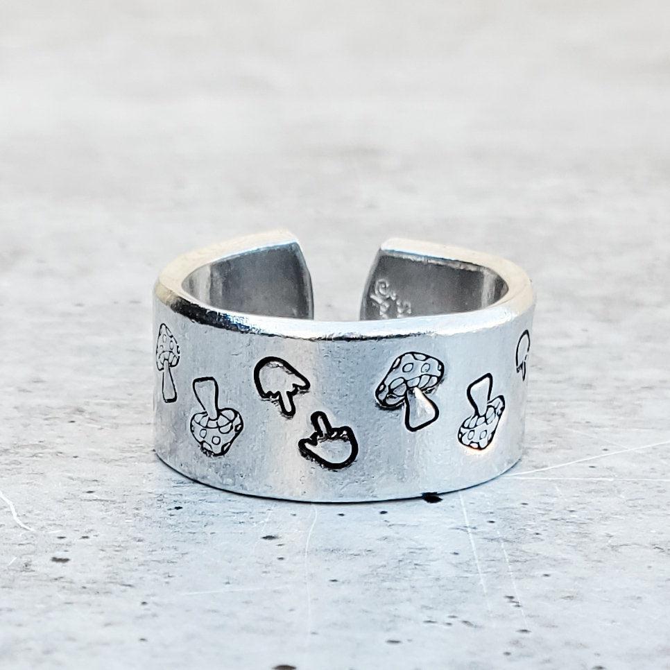 MIDDLE FINGER MUSHROOM RING