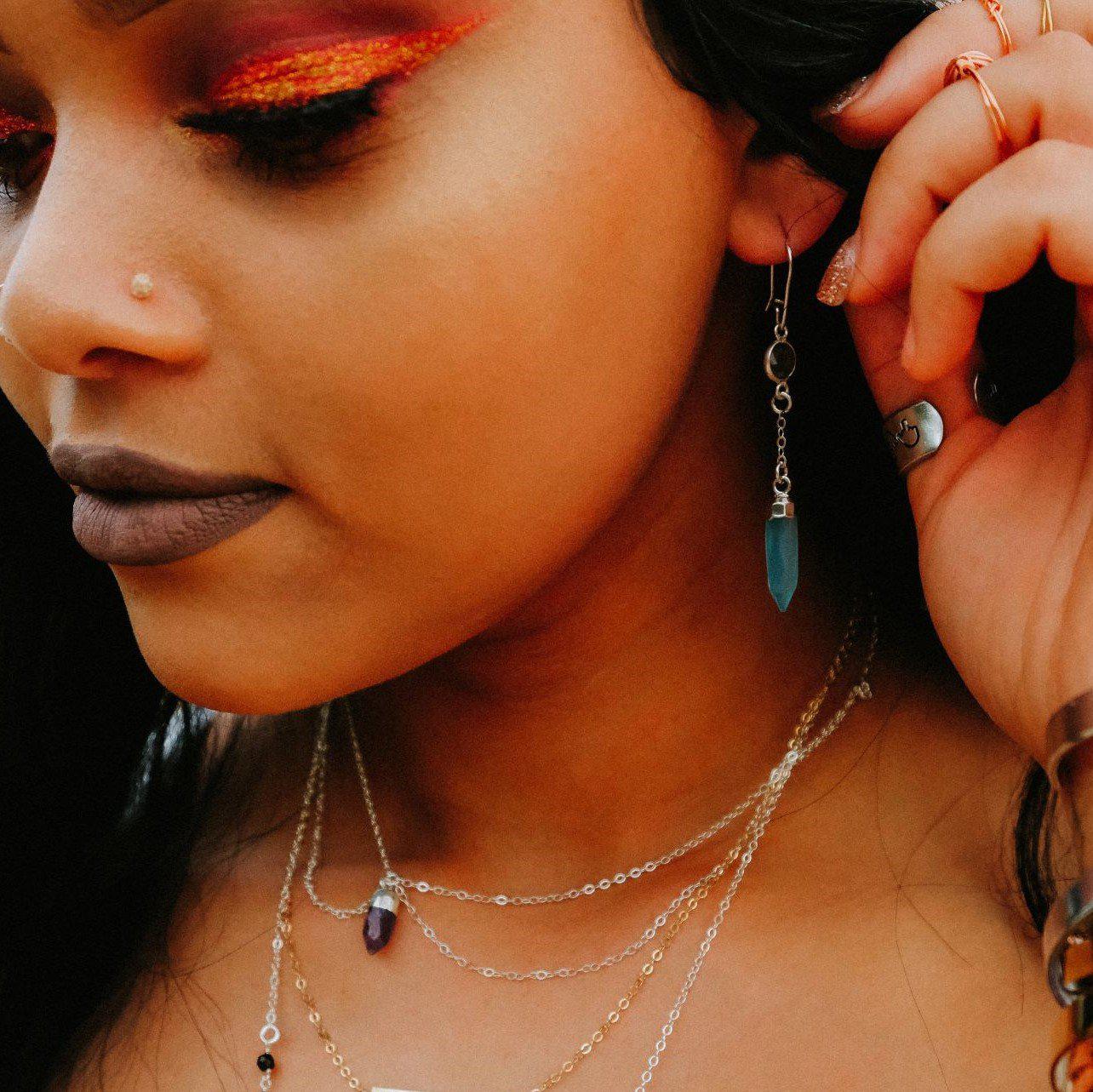 MOON PHASES GOLD LAYERING NECKLACE
