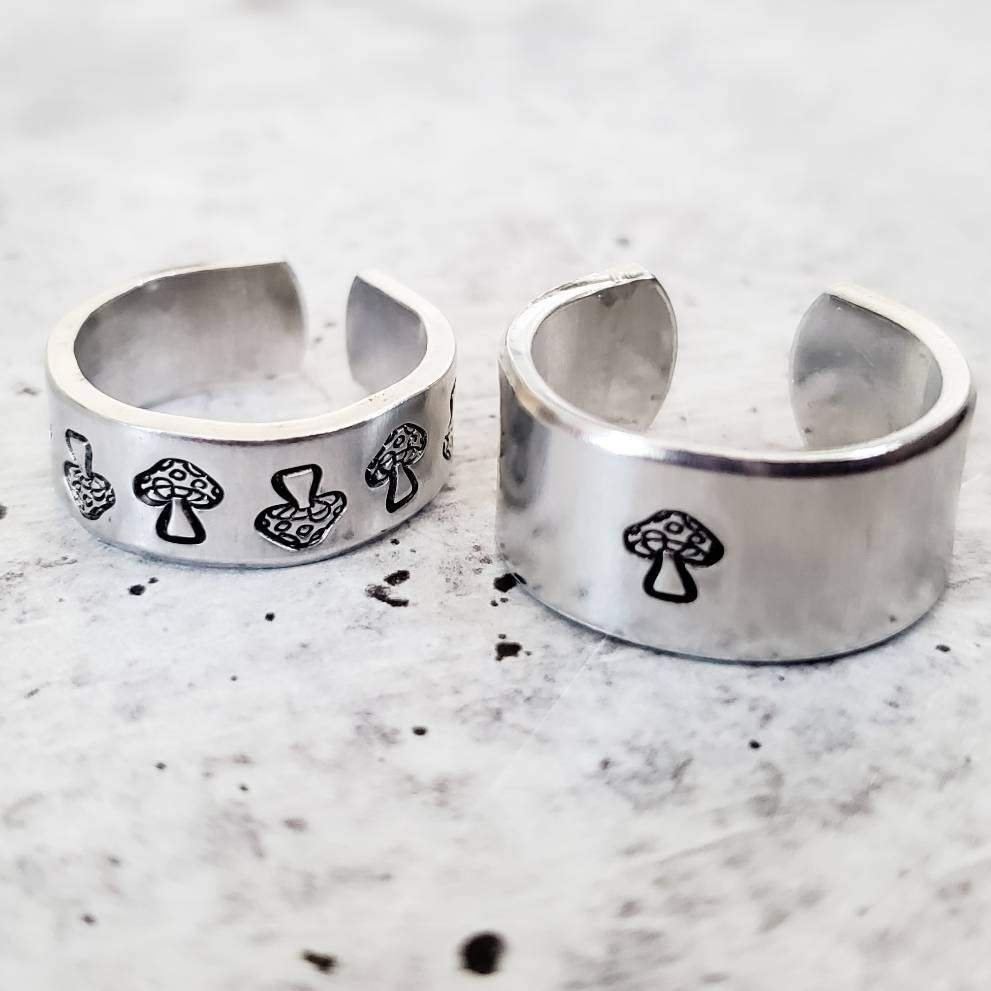 MUSHROOM SILVER RING