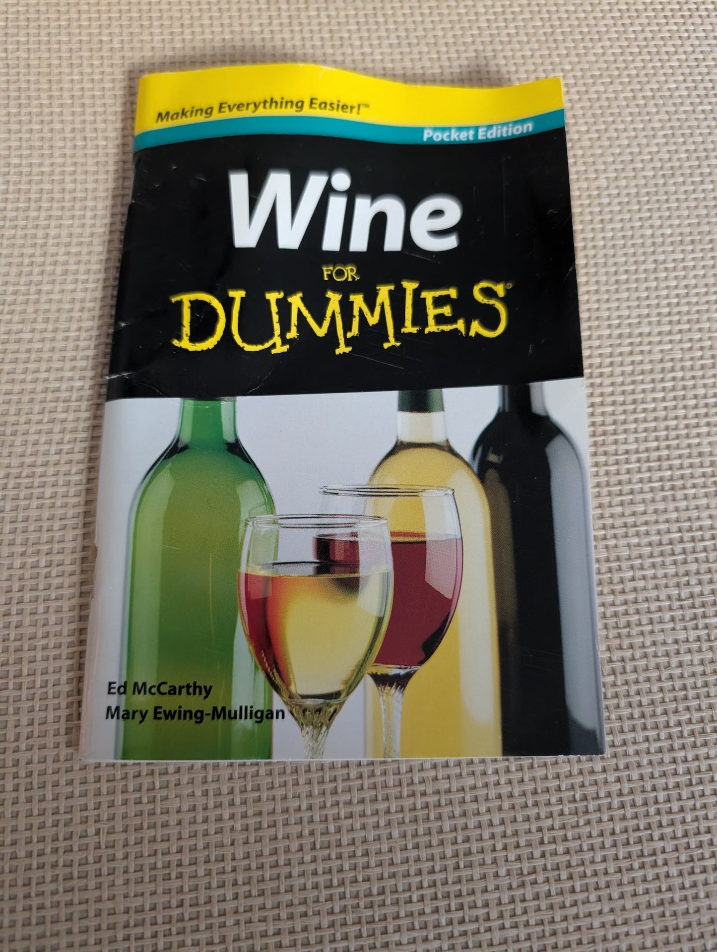 Wine for dummies Pocket Edition Book by Ed McCarthy and Mary Ewing-Mulligan