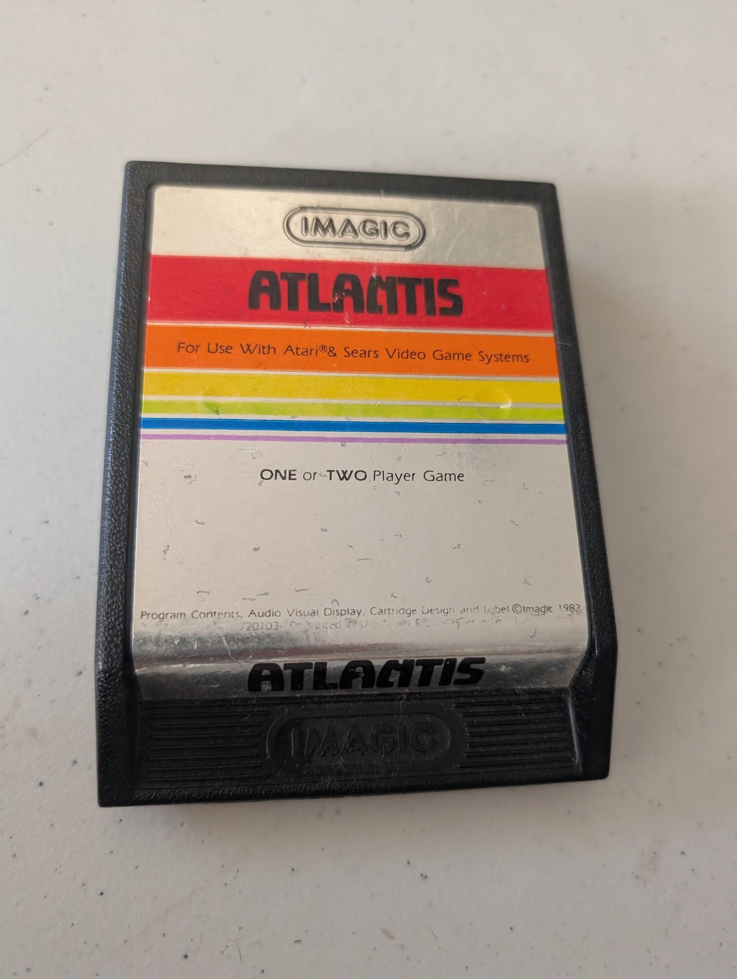 ATLANTIS BY IMAGIC / ATARI 2600 & SEARS VIDEO ARCADE GAME