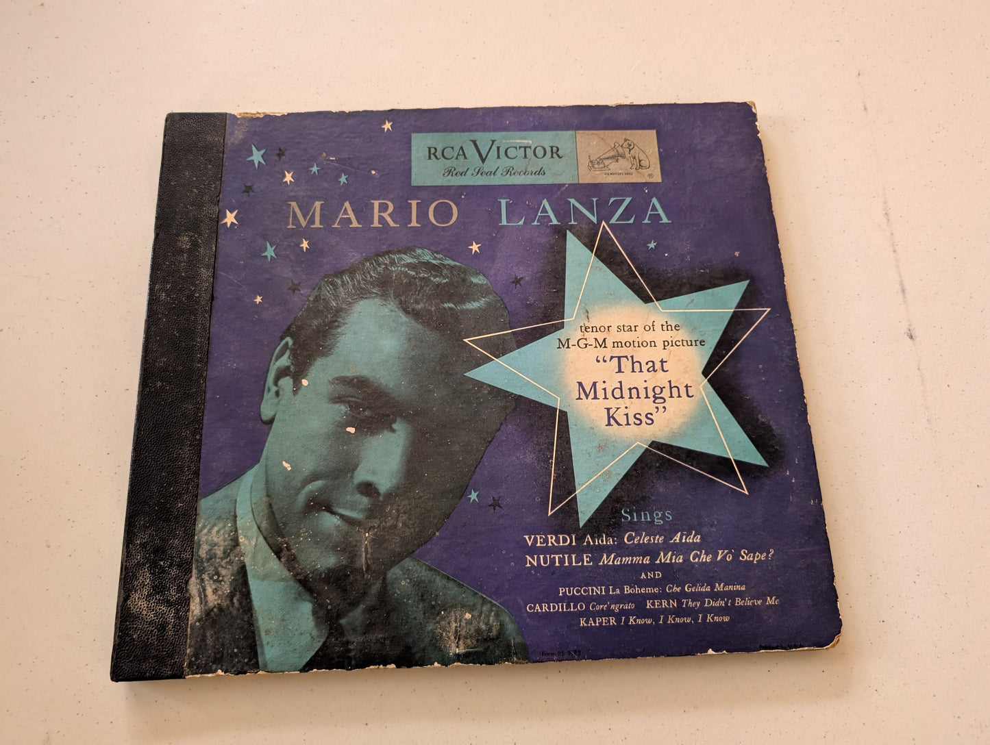 Mario Lanza - That Midnight Kiss SET DM1330 THREE Vinyl Records 12 1940s RCA (Vinyl Record LP Album)