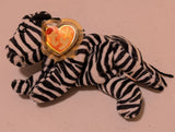Ziggy the Zebra - Ty Beanie Baby (Black & White, 1995, Plush Toy, Stuffed Animal, MWMT, Vintage, Retired)
