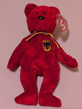 Germania the Bear - Ty Beanie Baby (Red, 2002, Plush Toy, Stuffed Animal, MWMT, Vintage, Retired)