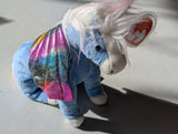 STAR THE PEGASUS - TY BEANIE BABY (BLUE, 1999, PLUSHIE, TOY, STUFFED ANIMAL, MWMT, VINTAGE, RETIRED)