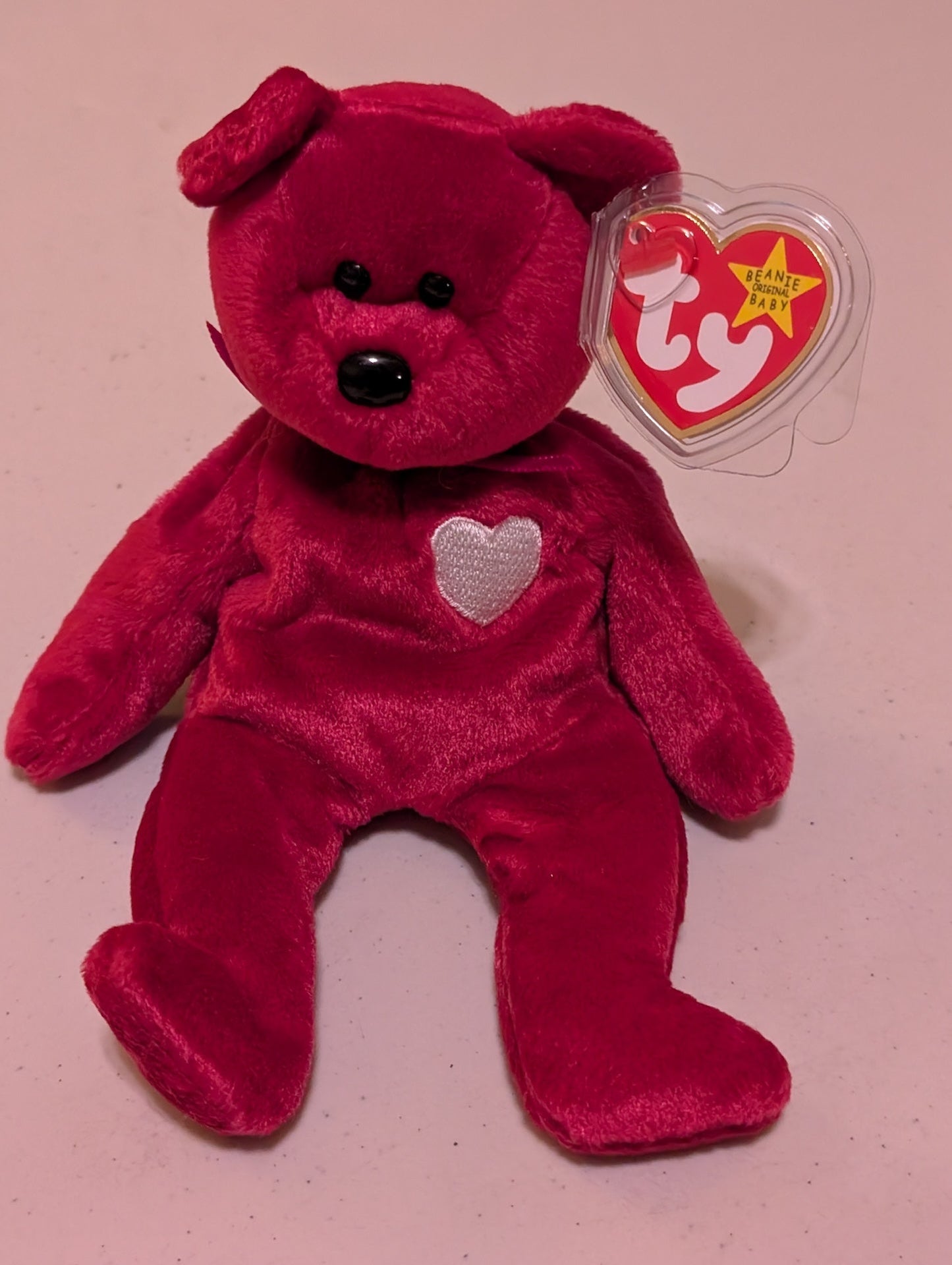 SIZZLE THE BEAR - TY BEANIE BABY (RED, 1999, PLUSHIE, TOY, STUFFED ANIMAL, MWMT, VINTAGE, RETIRED)