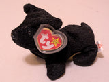CLUBBY II THE BEAR - TY BEANIE BABY (BLACK, 1999, PLUSHIE, TOY, STUFFED ANIMAL, MWMT, VINTAGE, RETIRED)