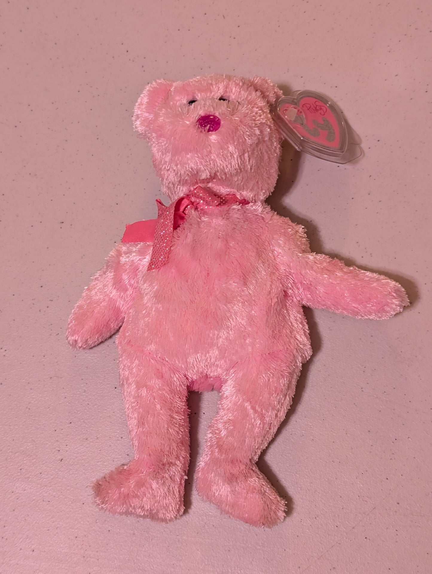 Amore the Bear - Ty Beanie Baby (Pink, 2003, MWMT, Plush, Toy, Stuffed Animal, Vintage, Retired)