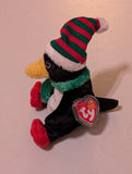 Chilly the Penguin - Ty Beanie Baby (Black, White, Red, Green, 2003, MWMT, Plush, Toy, Stuffed Animal, Vintage, Retired)