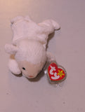 EWEY THE LAMB - TY BEANIE BABY (WHITE, 1998, VINTAGE, MWMT, PLUSH, TOY, STUFFED ANIMAL, RETIRED)