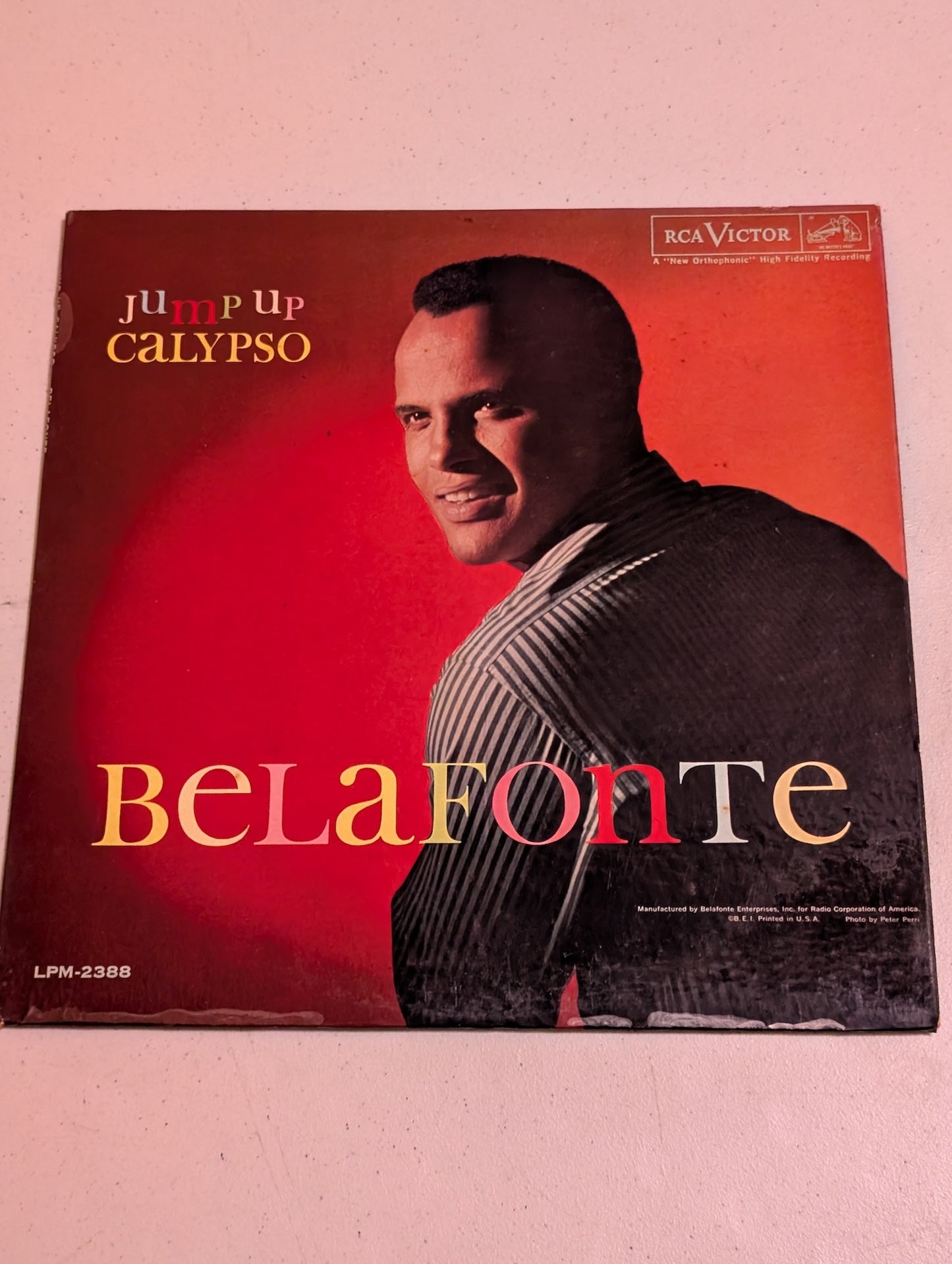 BELAFONTE, HARRY - JUMP UP CALYPSO RCA 2388 MONO VINYL LP RECORD
