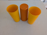 Tupperware Tumblers, Glasses, 14 oz, Harvest colors set of 3