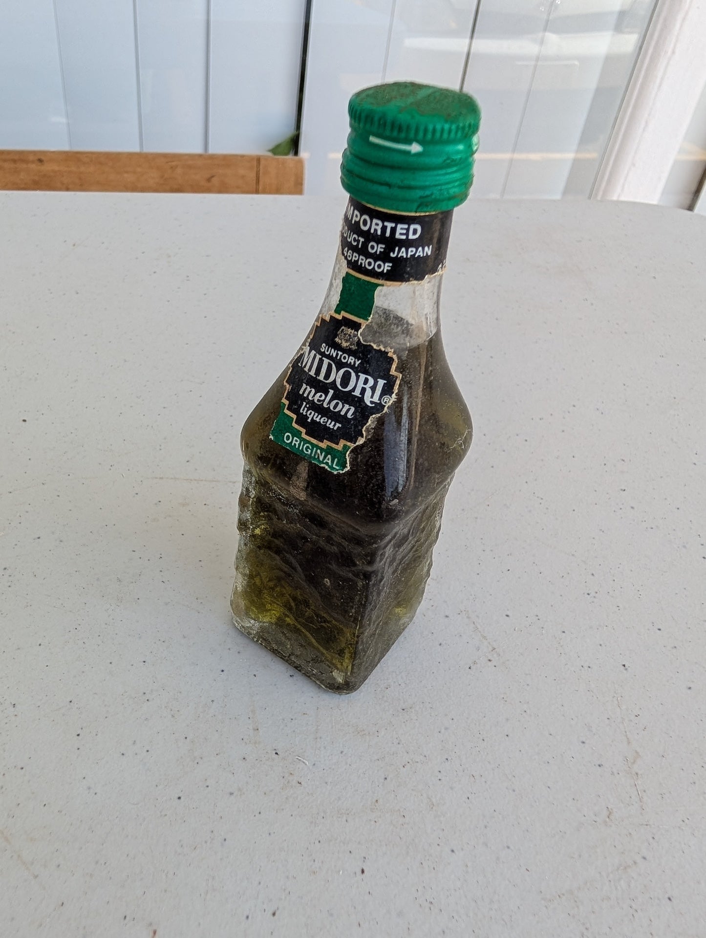 Vintage Small / Mini Liquor / Liqueur EMPTY Bottles with Lid