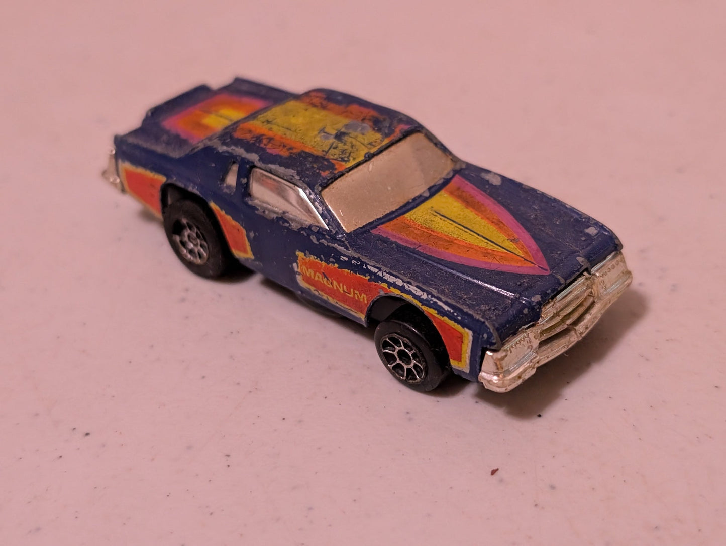 DODGE MAGNUM HOT WHEELS SCORCHERS 1978 BLUE 1/64 C4C3(VEHICLE, SCIFI/FANTASY, COLLECTABLE, VINTAGE, LOOSE, MISSING PARTS/PIECES, INCOMPLETE)