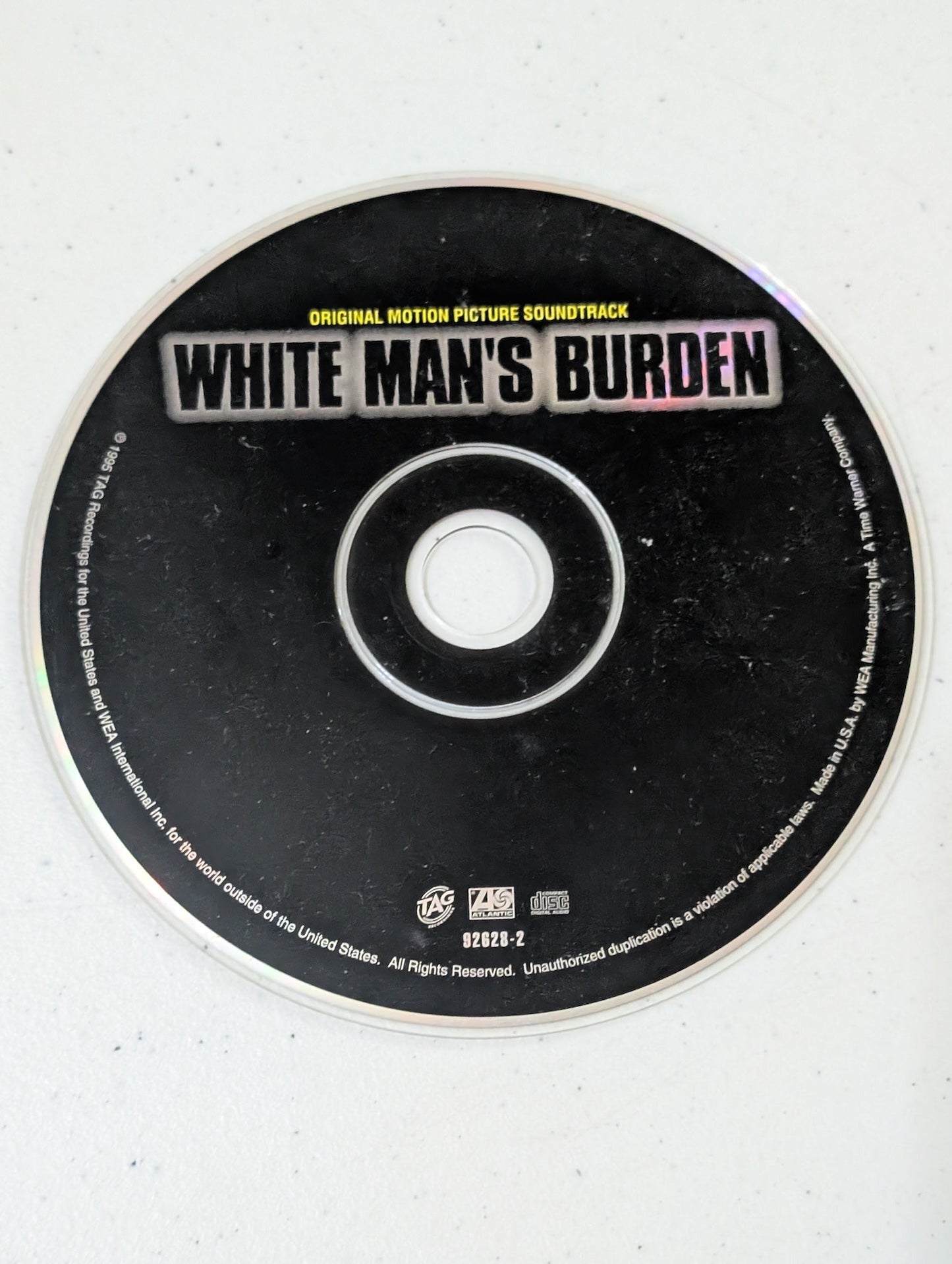 VARIOUS ARTISTS - WHITE MAN'S BURDEN (ORIGINAL MOTION PICTURE SOUNDTRACK) (SOUNDTRACK, ROCK, HIP HOP, CD, 1995)