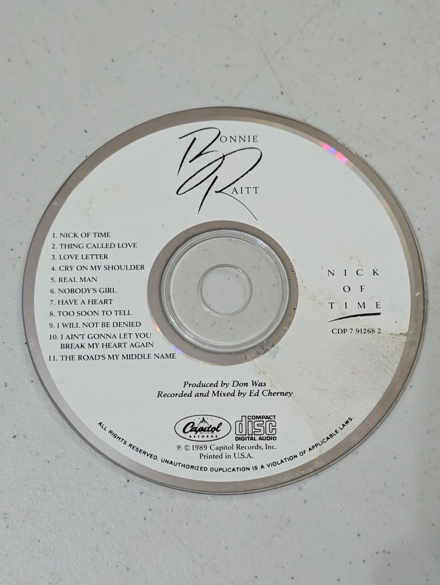 Bonnie Raitt - Nick of Time (Rock, Blues, CD, 1989)