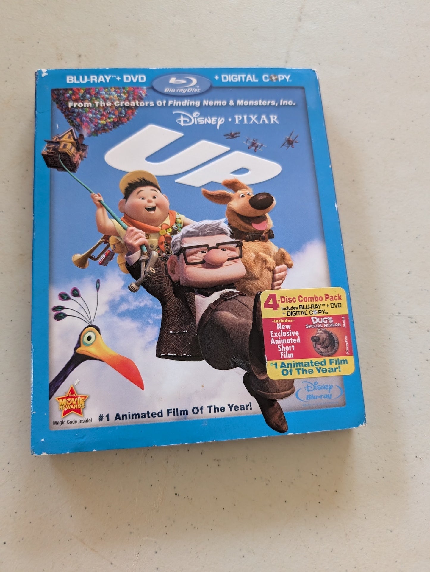 Up Disney Blu-ray DVD 4-Disc Set Includes Digital Copy