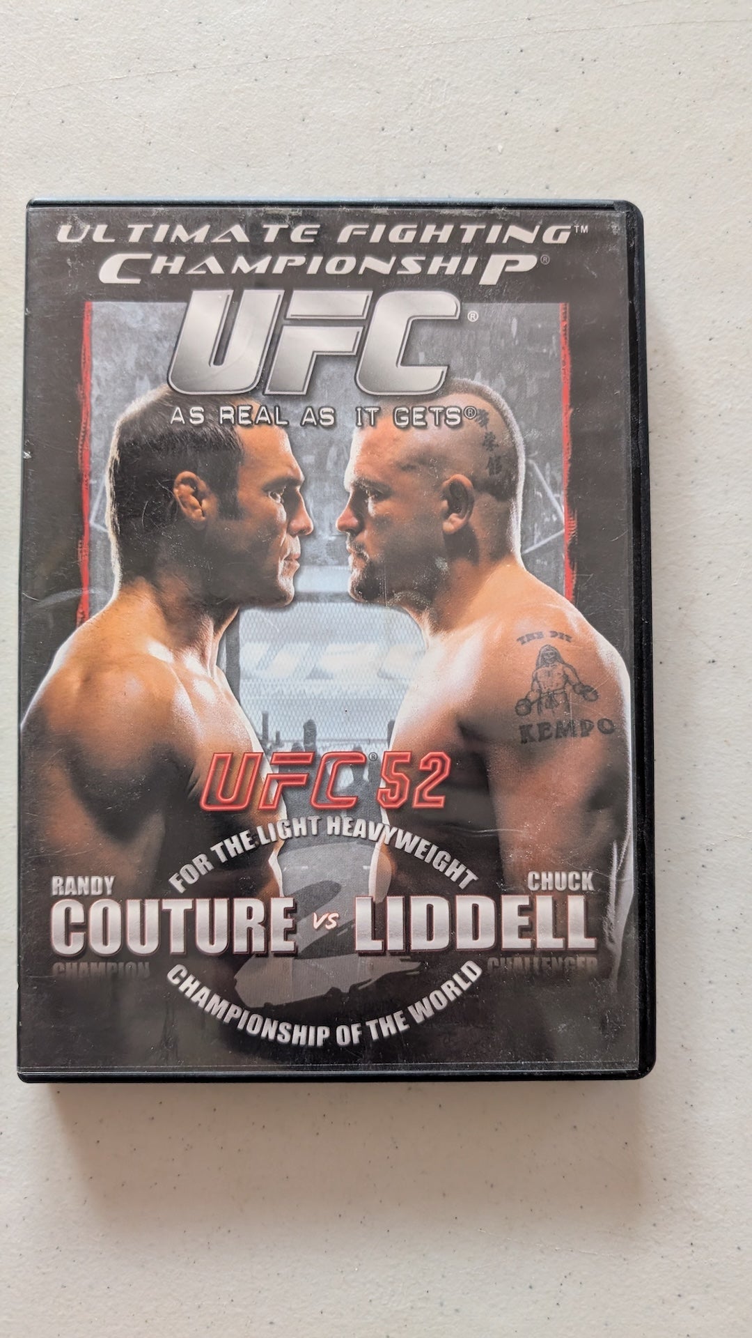 UFC 52: COUTURE VS LIDDELL (DVD, 2005, NOT RATED) RANDY COUTURE, CHUCK LIDDELL