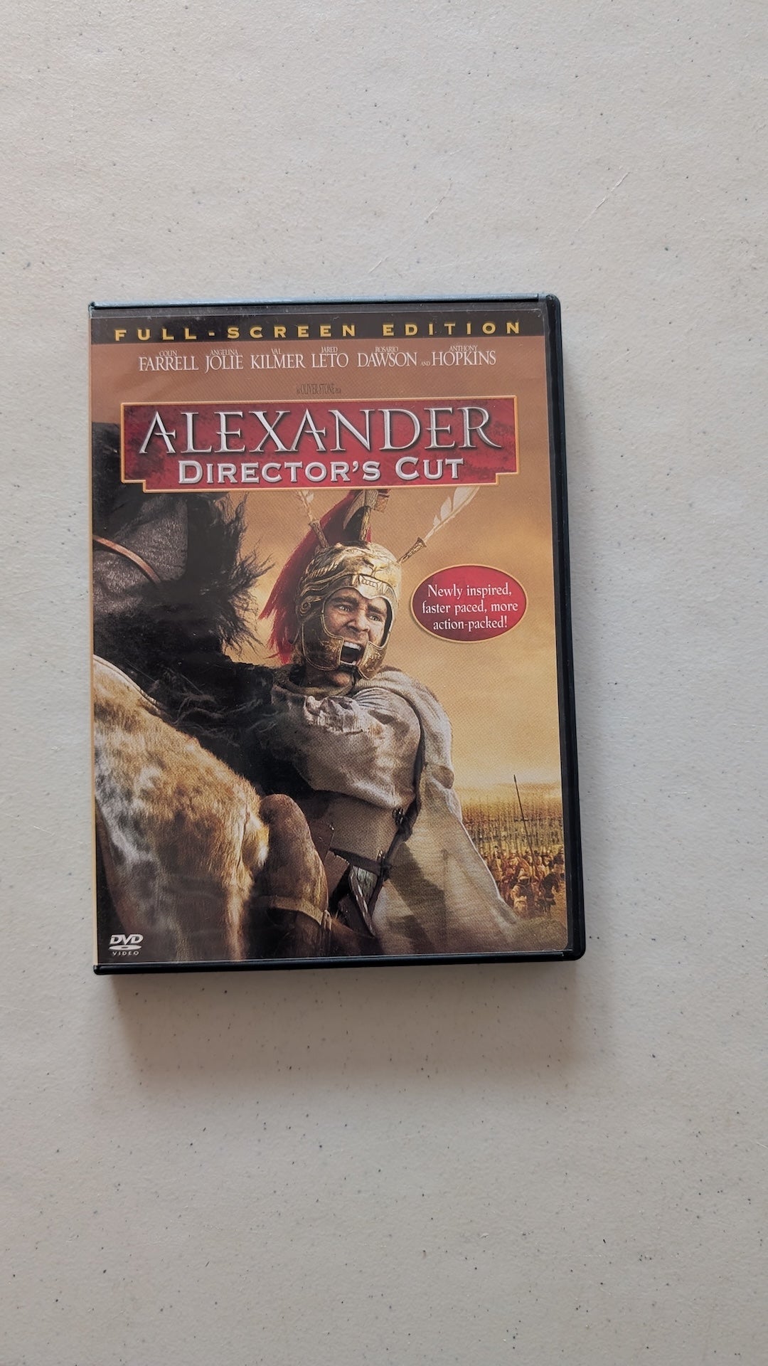 ALEXANDER: DIRECTOR'S CUT (DVD, 2004, UNRATED) FARRELL, JOLIE, KILMER, LETO, DAWSON, HOPKINS