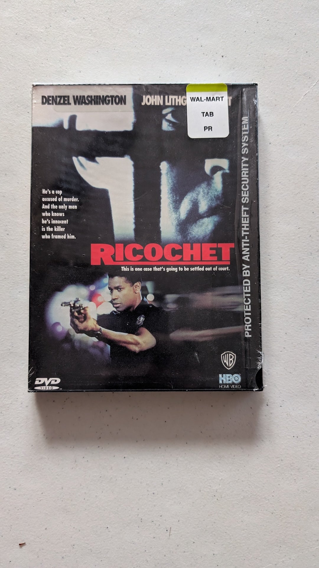 RICOCHET (DVD, 1991, R) DENZEL WASHINGTON, JOHN LITHGOW