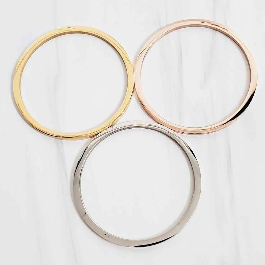 PERSONALIZED STAINLESS STEEL BANGLE BRACELET