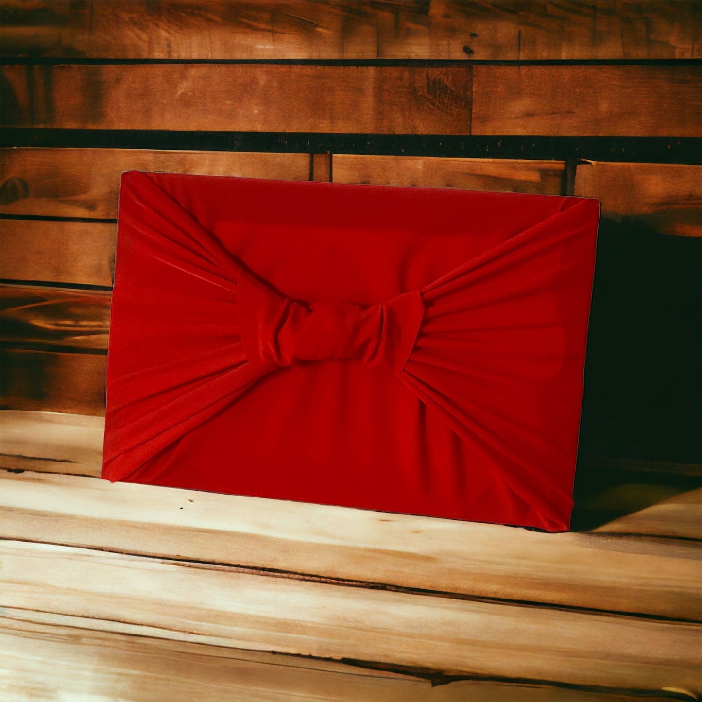 SMALL REUSABLE CLOTH FUROSHIKI GIFT WRAP | BRIGHT RED