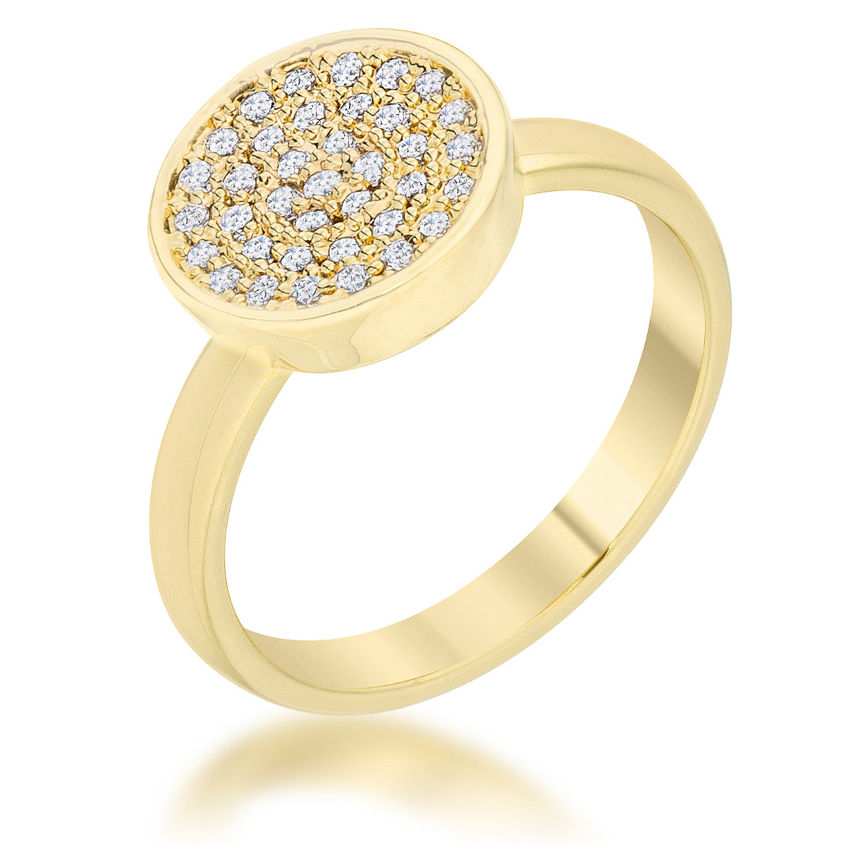 0.2CT CZ PAVE CIRCLE RING