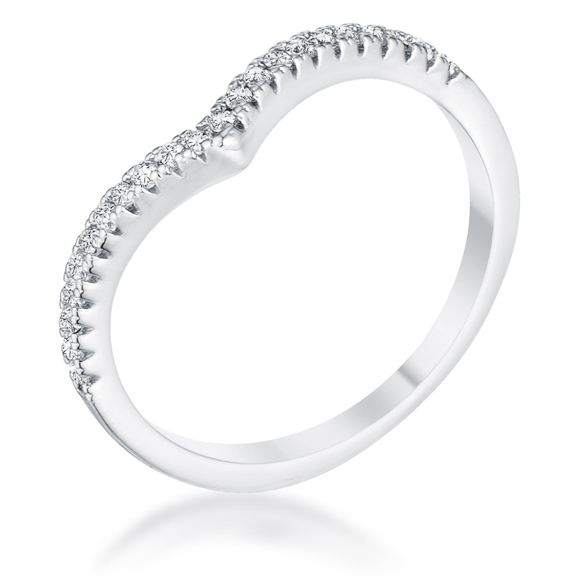 .22CT CHEVRON RING WITH CZ