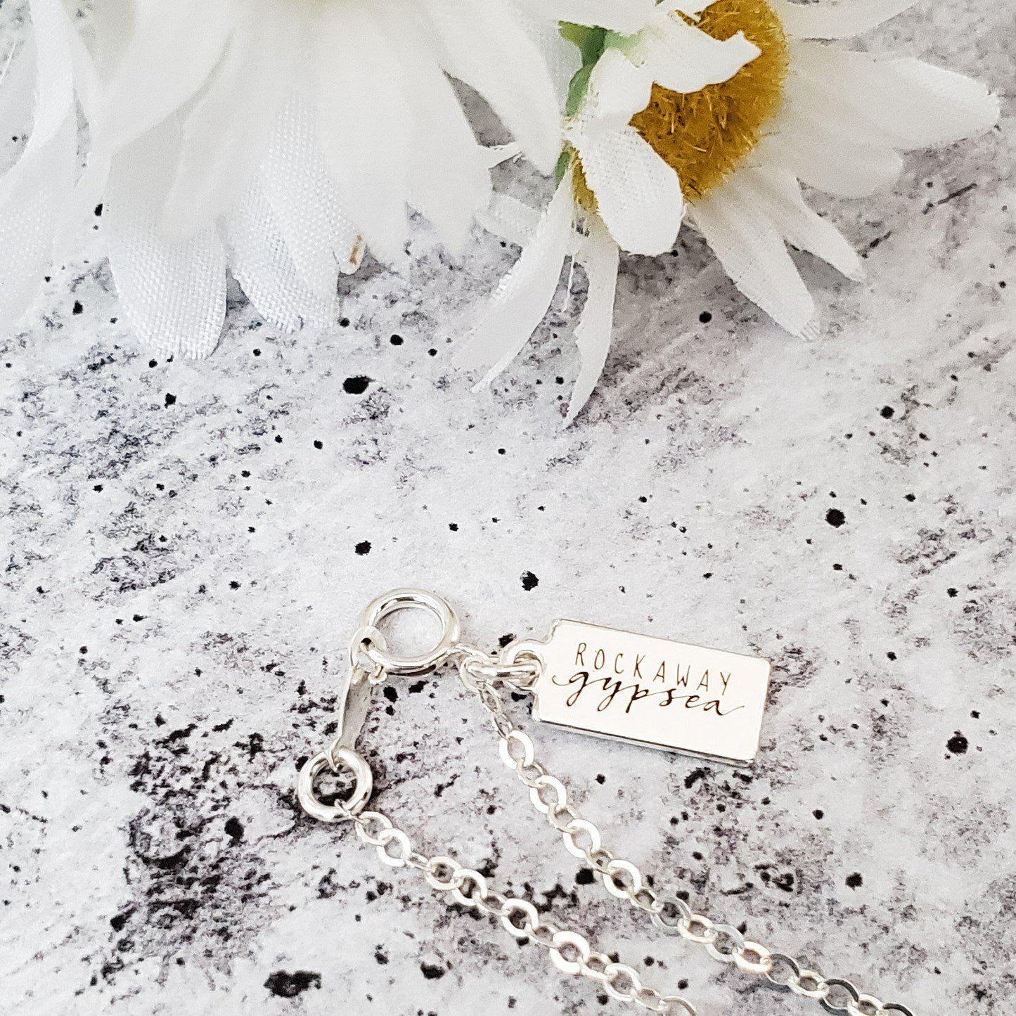 RAINBOW BABY INITIAL NECKLACE