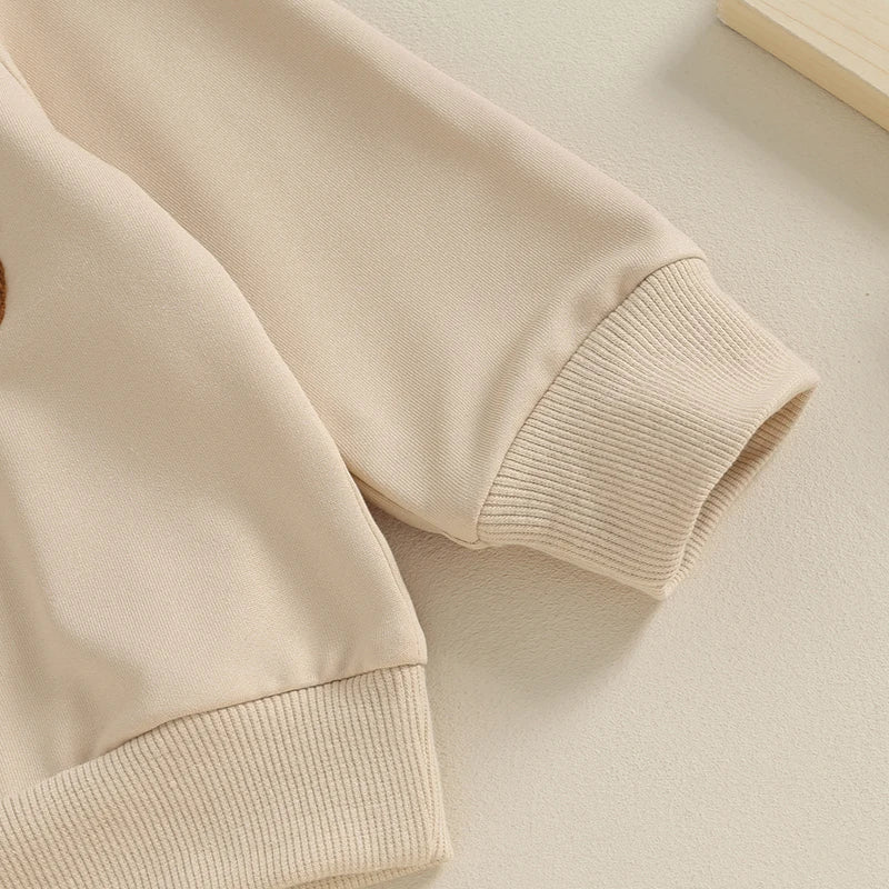 TODDLER BABY BOY 2PCS FALL WINTER OUTFITS LONG SLEEVE LETTER MAMA'S BOY CREWNECK TOP JOGGER PANTS SET
