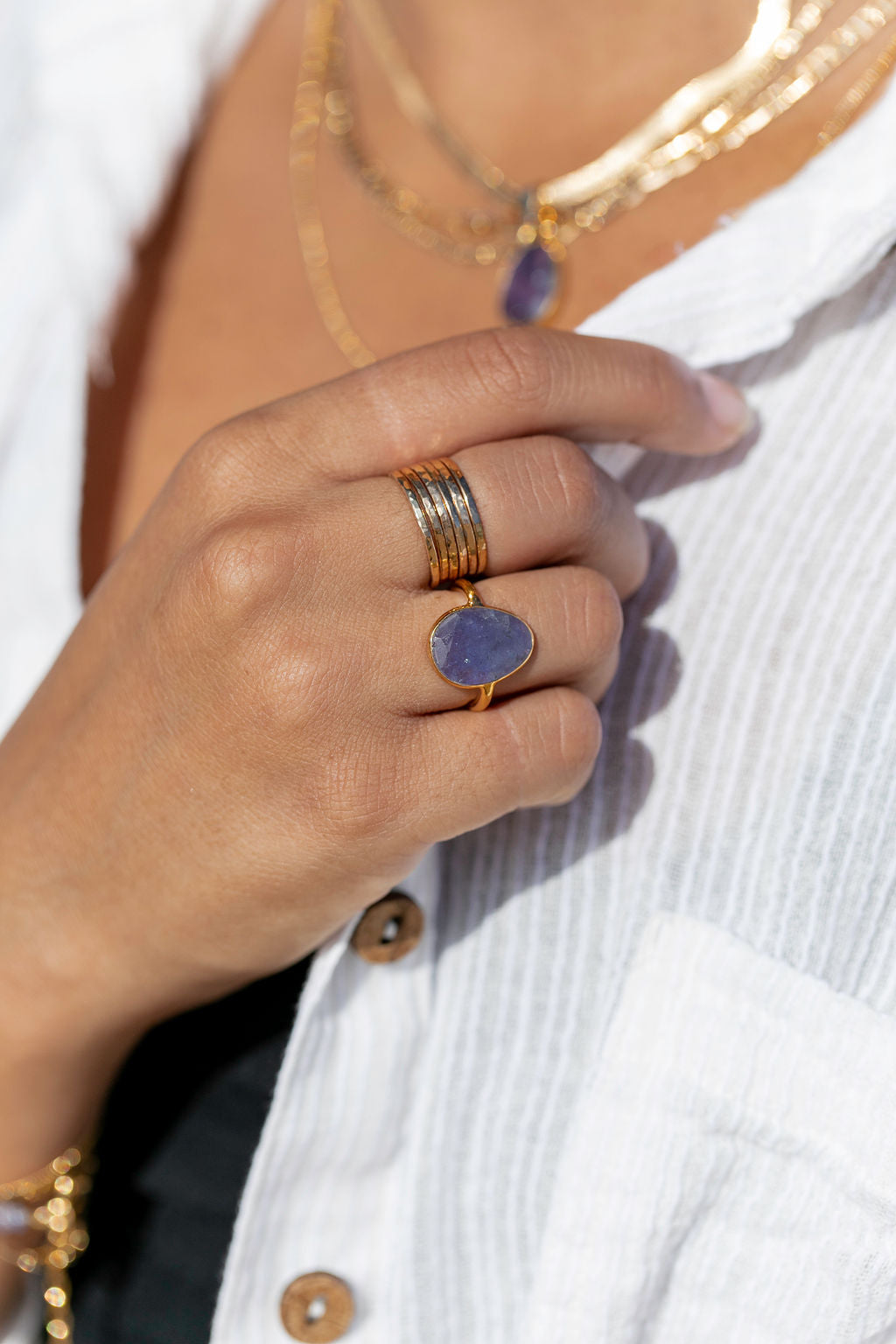 STATEMENT TANZANITE RING - KILA