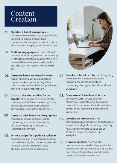 500 ChatGPT Prompts for Digital Marketing Success