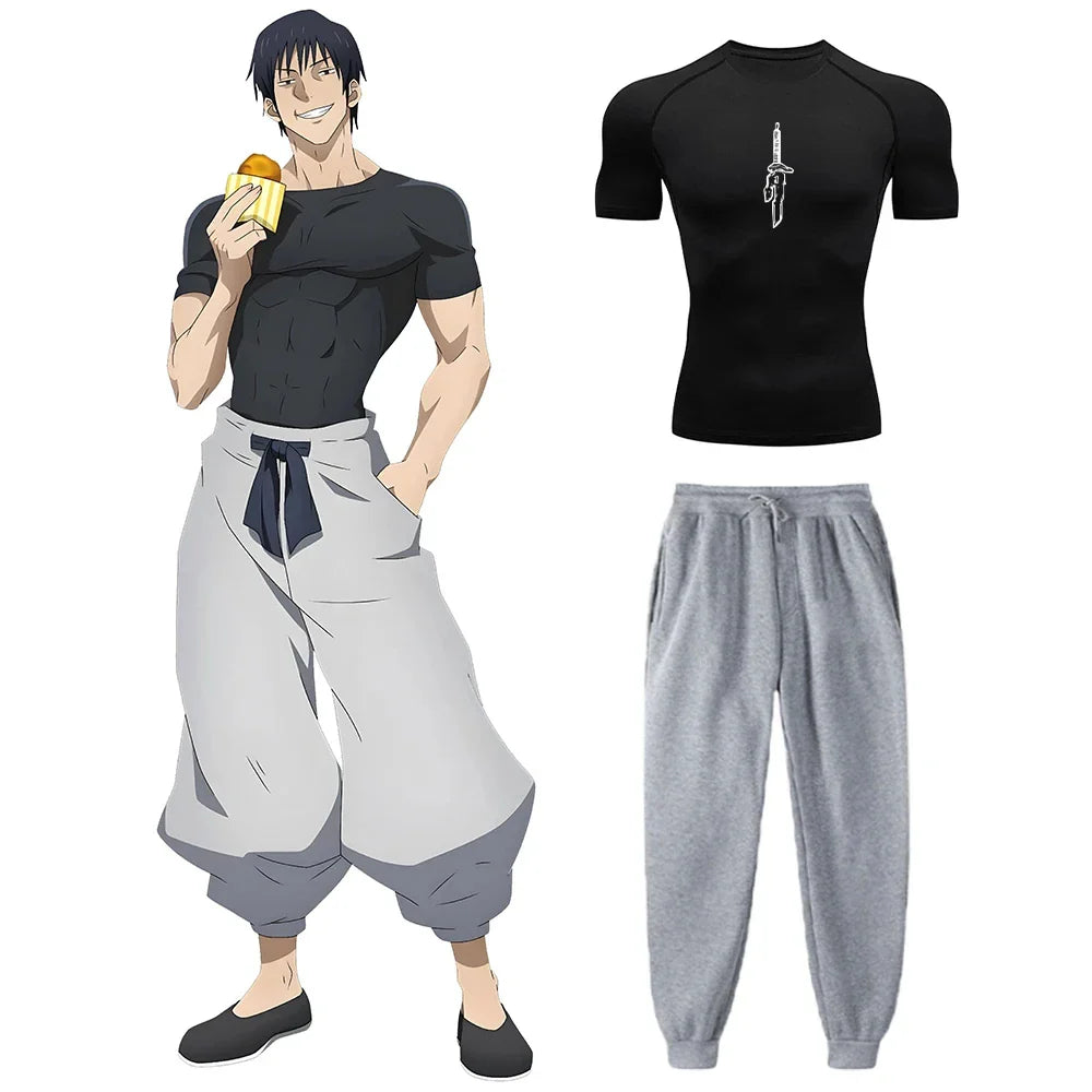 UNLEASH THE ROGUE POWER: TOJI COMPRESSION SHIRT & SWEATPANTS SET