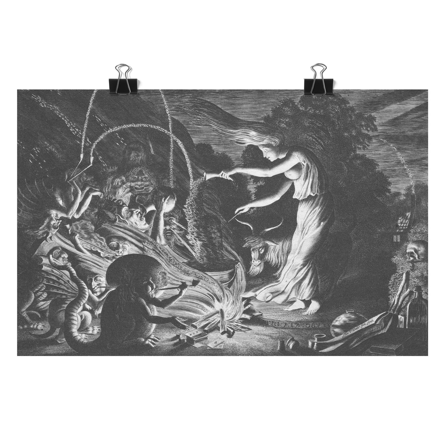 THE WITCH (NIGHT PIECE) MATTE POSTER