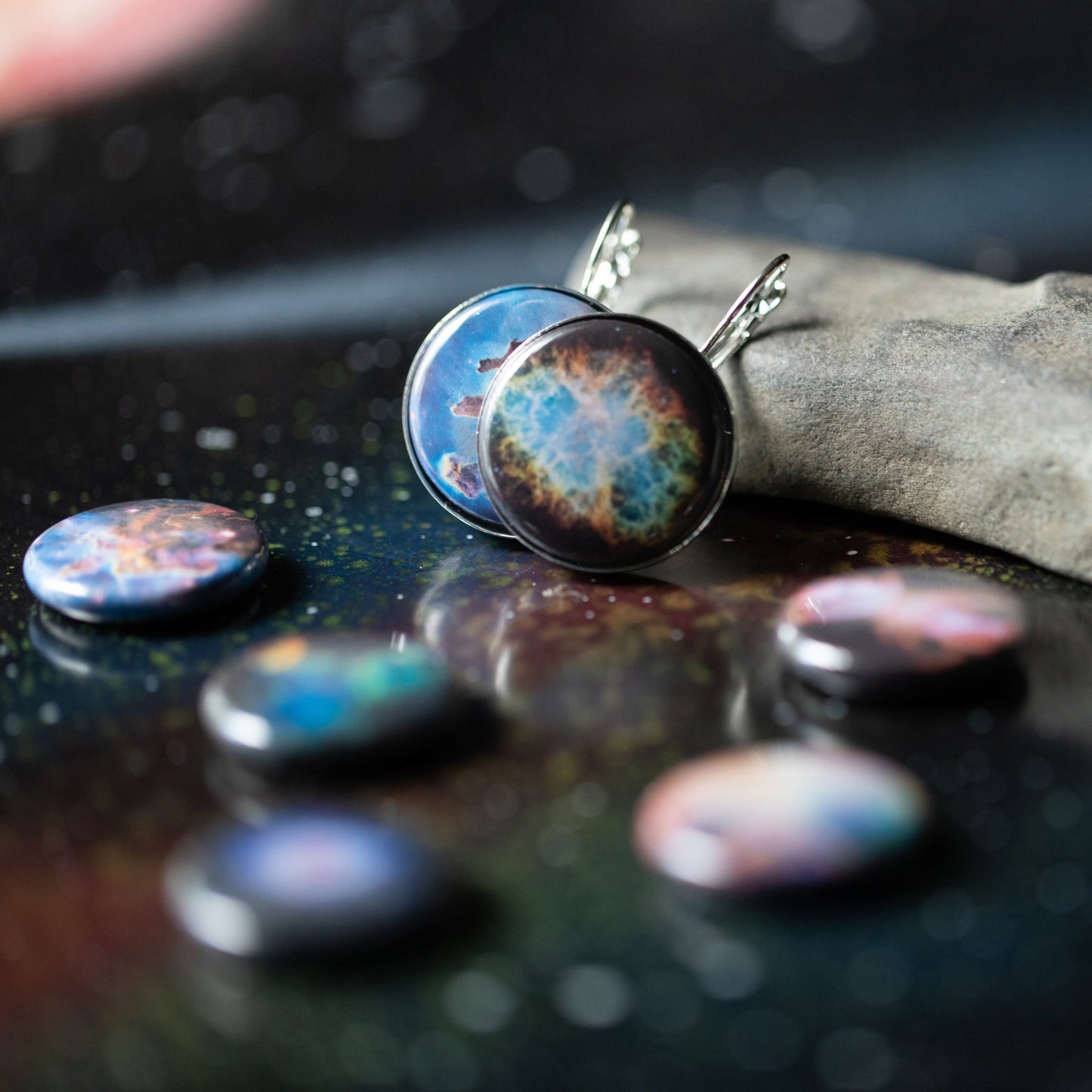INTERCHANGEABLE NEBULA EARRINGS