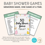 50 Baby Shower Games Printable Bundle
