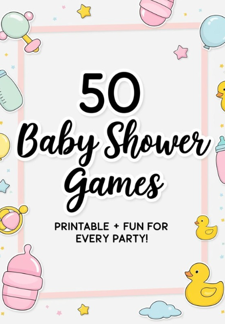 50 Baby Shower Games Printable Bundle