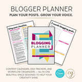2025 Blog Post Planner Canva Template | 35 Pages