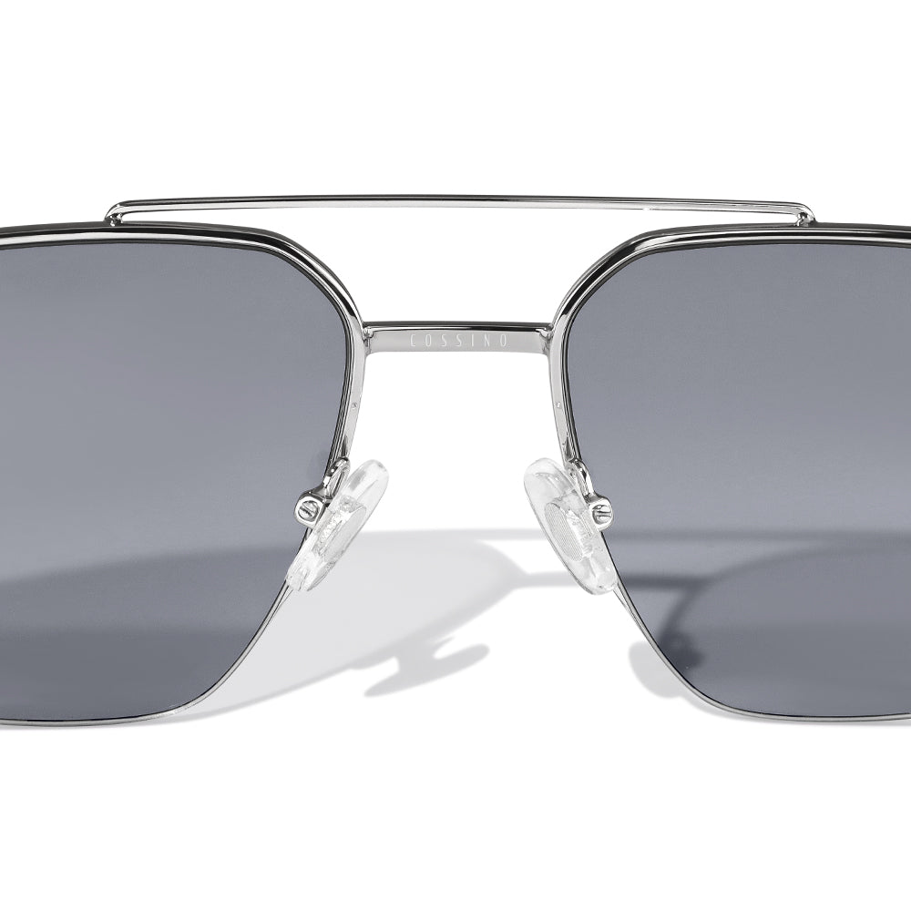 BOLD BLACK AVIATOR SUNGLASSES
