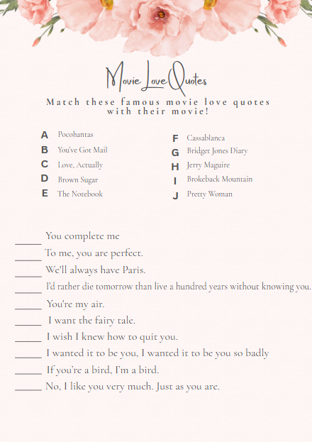 24 Printable & Editable Bridal Shower Games Bundle