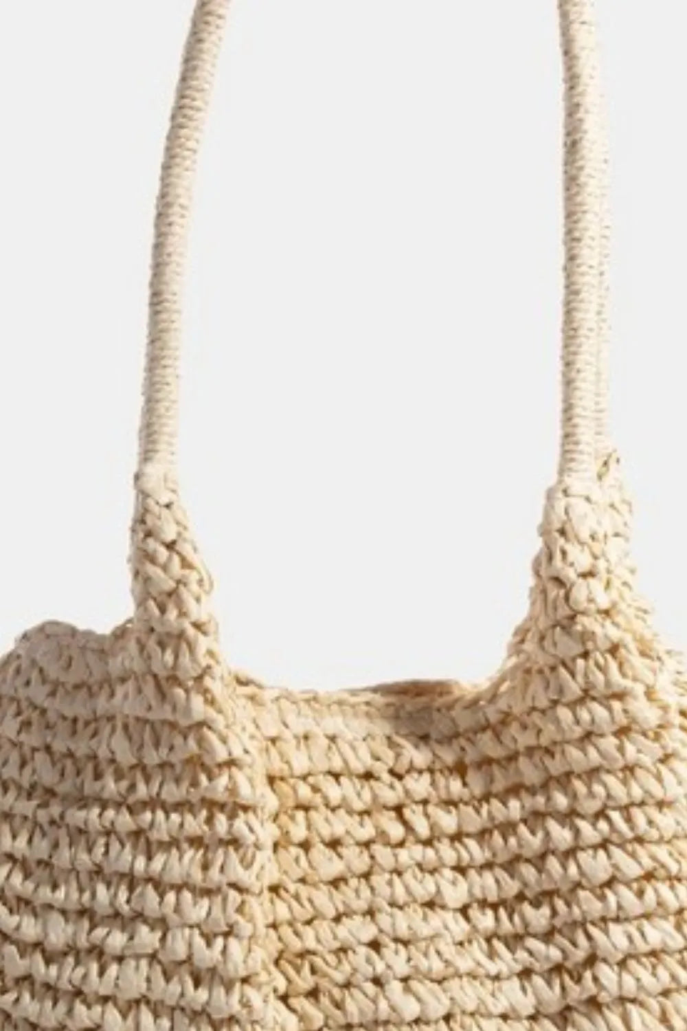 FAME BRAIDED LONG HANDLE TOTE BAG