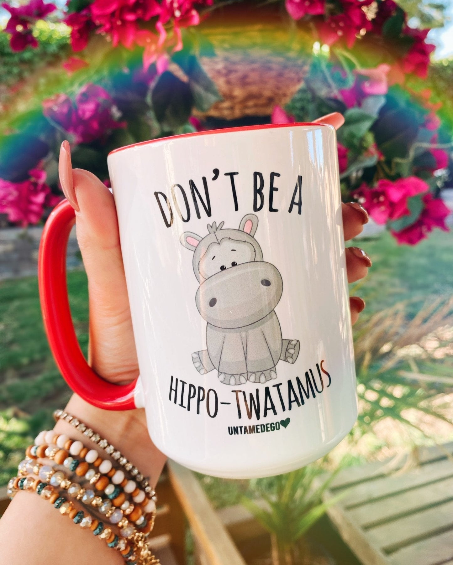 THE HIPPO RED MUG