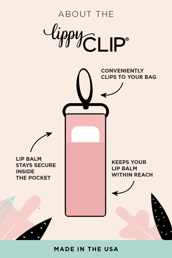 TIE DYE LIPPYCLIP® LIP BALM HOLDER