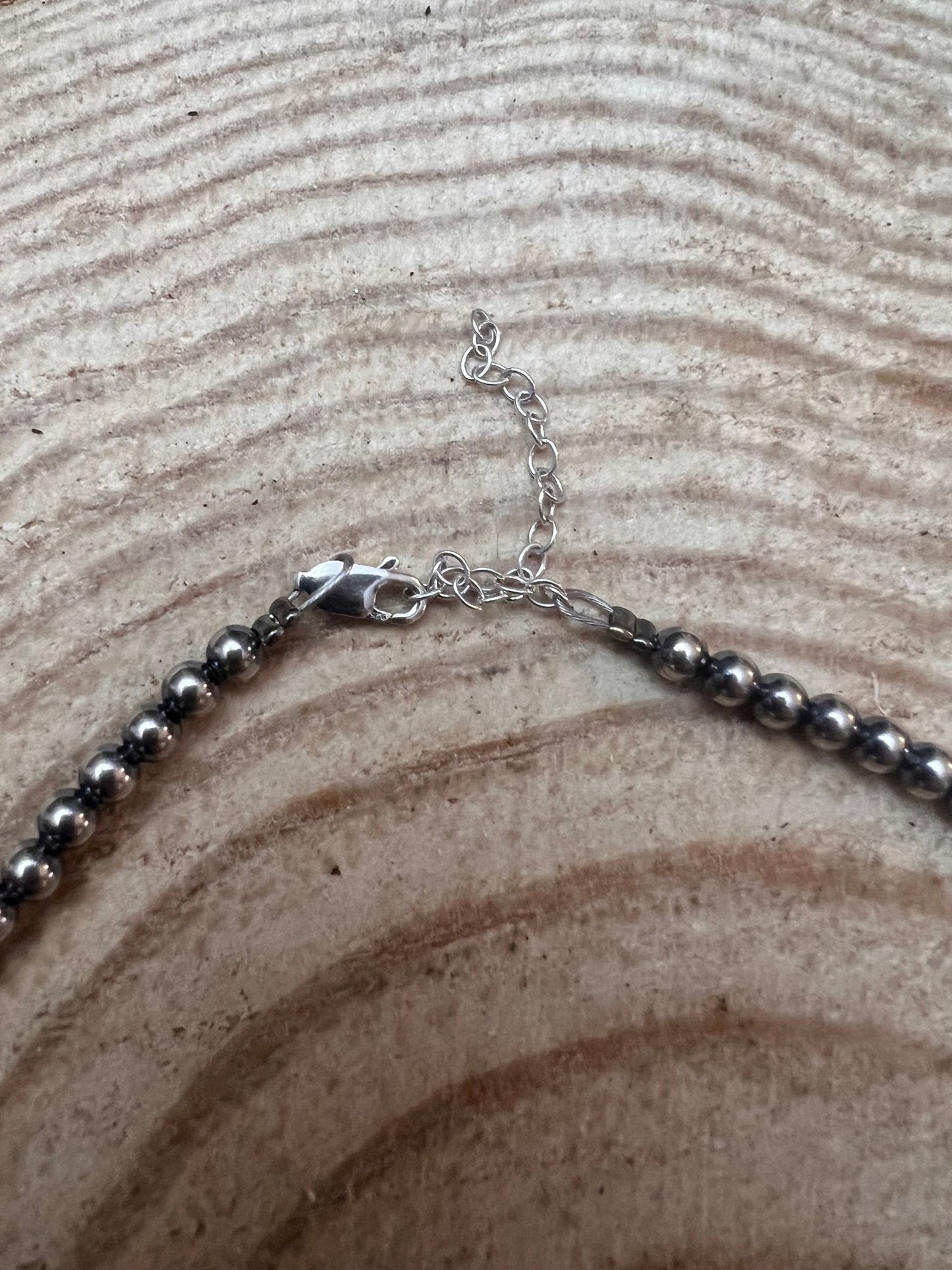 Graduated Sterling Silver Pearls necklace - 18 inch - Very popular