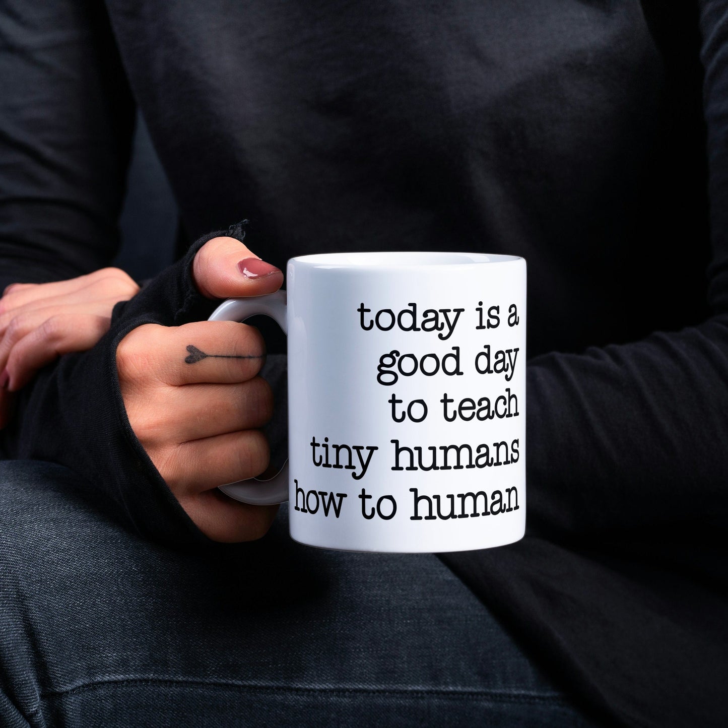 TEACHING TINY HUMANS TEACHER MUG